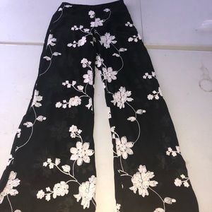ANGL Floral black pants size S
